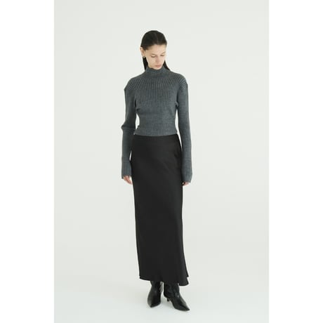 CLANE クラネ “SATIN STRAIGHT MAXI SKIRT” サテンストレートマキシスカート
