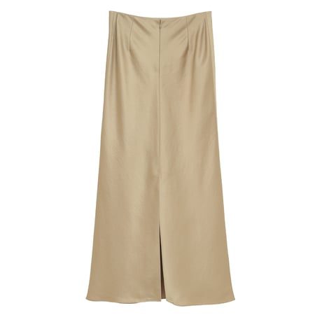 CLANE クラネ “SATIN STRAIGHT MAXI SKIRT” サテンストレートマキシスカート