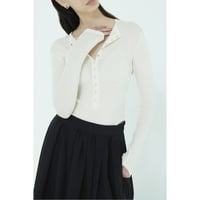 CLANE クラネ “HENLEY NECK BODYSUIT“ ヘンリーネックボディスーツ