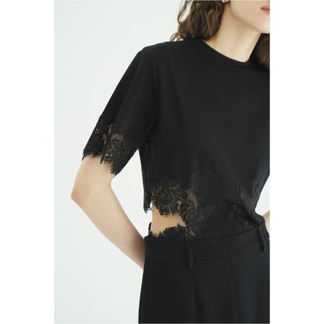 CLANE クラネ “SIDE LACE CUT OUT BODYSUITS” サイドレースカットアウトボディスーツ