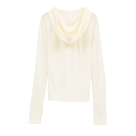 CLAANE クラネ “HALF ZIP WOOL HOODED TOPS” ハーフジップウールフーディートップス