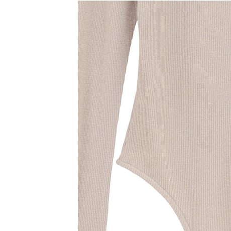 CLANE クラネ “HENLEY NECK BODYSUIT“ ヘンリーネックボディスーツ