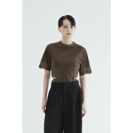 CLANE クラネ “SIDE LACE CUT OUT BODYSUITS” サイドレースカットアウトボディスーツ