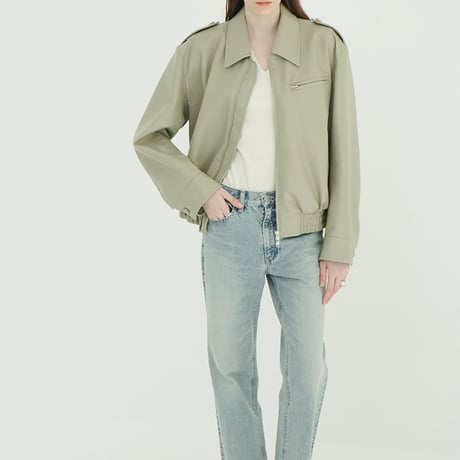 CLANE クラネ “BULKY LINE SINGLE LEATHER JACKET” バルキーラインシングルレザージャケット
