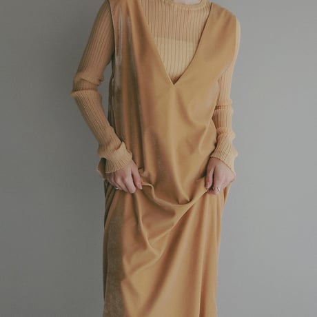 MANOF マノフ “VELVET 2WAY ONE PIECE” ベルベット２ウェイワンピース