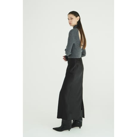CLANE クラネ “SATIN STRAIGHT MAXI SKIRT” サテンストレートマキシスカート