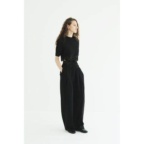 CLANE クラネ “DRAWSTRING LOOSE TUCK PANTS” ドローストリングルーズタックパンツ