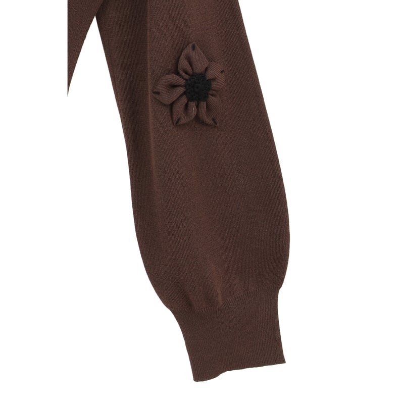 CLANE クラネ “FLOWER MOTIF KNIT CARDIGAN” フラワーモチーフ