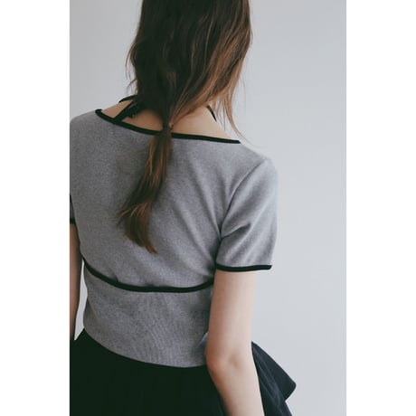MANOF マノフ “BICOLOR LAYERED TOPS” バイカラーレイヤードトップス
