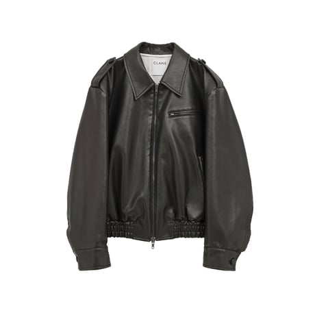 CLANE クラネ “BULKY LINE SINGLE LEATHER JACKET” バルキーラインシングルレザージャケット