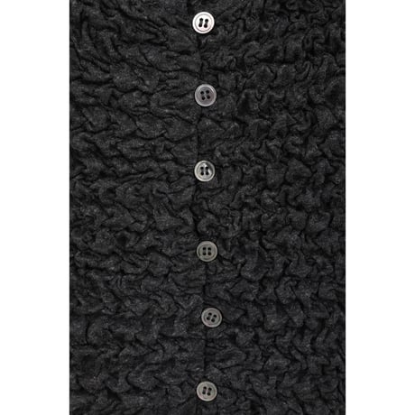 CLANE クラネ “W FACE SOFT SHIRRING CARDIGAN” ダブルフェイスソフトシャーリングカーディガン