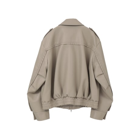 CLANE クラネ “BULKY LINE SINGLE LEATHER JACKET” バルキーラインシングルレザージャケット