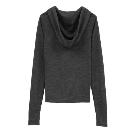 CLAANE クラネ “HALF ZIP WOOL HOODED TOPS” ハーフジップウールフーディートップス
