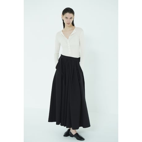 CLANE クラネ “HENLEY NECK BODYSUIT“ ヘンリーネックボディスーツ
