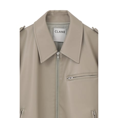 CLANE クラネ “BULKY LINE SINGLE LEATHER JACKET” バルキーラインシングルレザージャケット