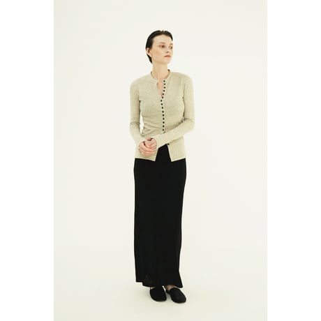 CLANE クラネ “BUTTON DETAIL CUT TOPS” ボタンディティールカットトップス