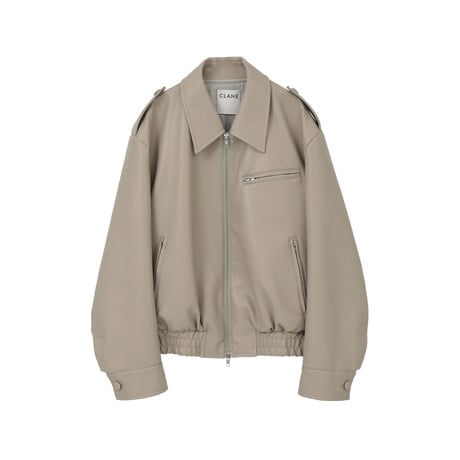 CLANE クラネ “BULKY LINE SINGLE LEATHER JACKET” バルキーラインシングルレザージャケット