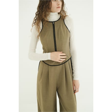 CLANE クラネ “BUSTIER LAYERED ALL IN ONE” ビスチェレイヤードオールインワン