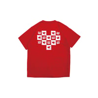 LOVE R̶U̶G̶ LOVE W̶A̶R̶ Tee / Red (ryokato×MAKE LOVE, NOT WAR)