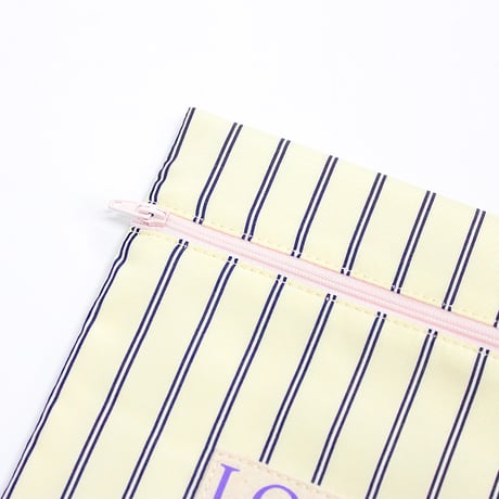 ブックポーチ / NINE STORIES BOOKPOUCH STRIPE YL×BK