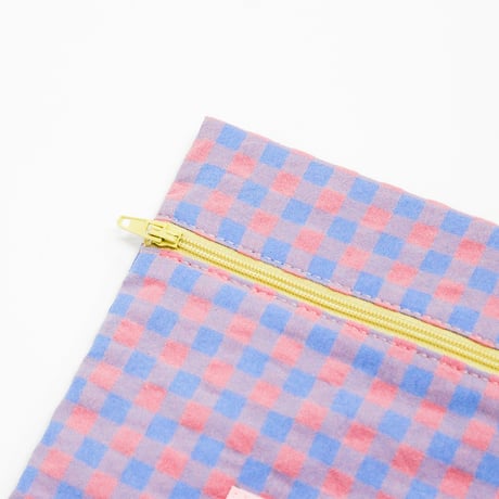 ブックポーチ / NINE STORIES BOOKPOUCH CHECK PK×BL