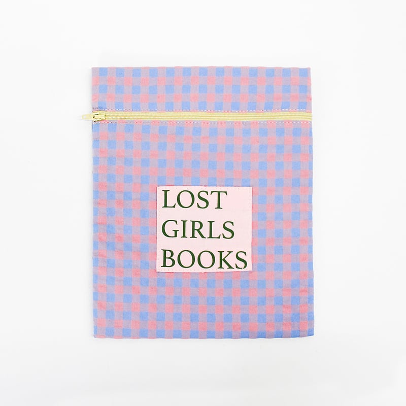 Nine Stories ナインストーリーズ ブックポーチ ブックカバー ブックポーチ / NINE STORIES BOOKPOUCH CHECK PK×BL | B