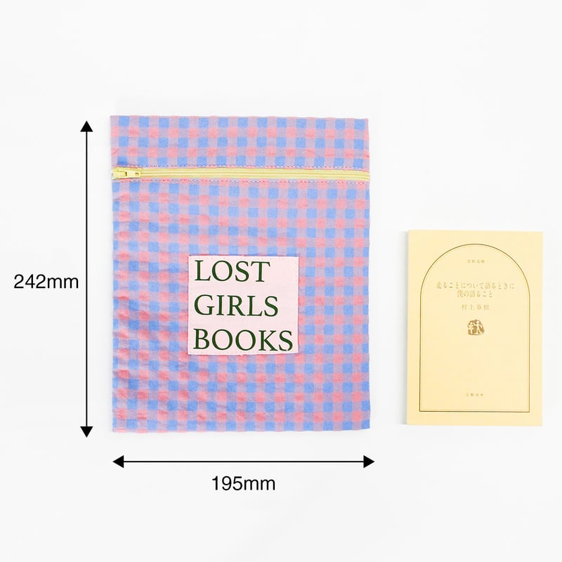 ブックポーチ / NINE STORIES BOOKPOUCH CHECK PK×BL | B