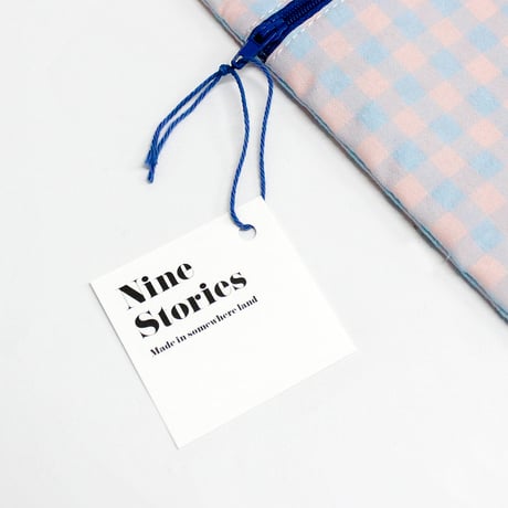 ブックポーチ / NINE STORIES BOOKPOUCH CHECK  LP×LB