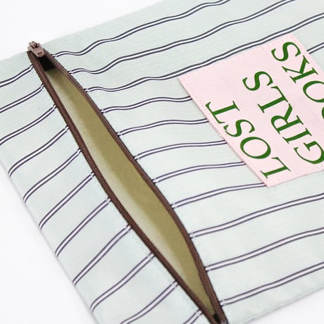 ブックポーチ / NINE STORIES BOOKPOUCH STRIPE GR×BK