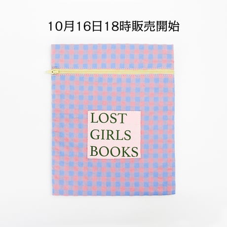 ブックポーチ / NINE STORIES BOOKPOUCH CHECK PK×BL