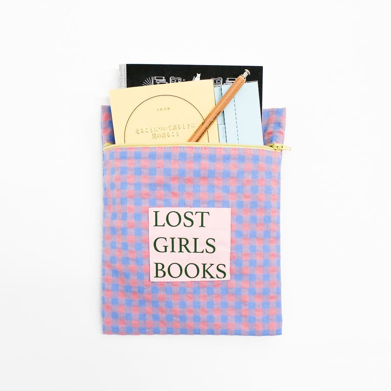 ブックポーチ / NINE STORIES BOOKPOUCH CHECK PK×BL | B