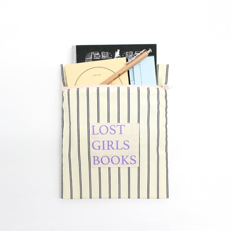 ブックポーチ / NINE STORIES BOOKPOUCH STRIPE YL×BK