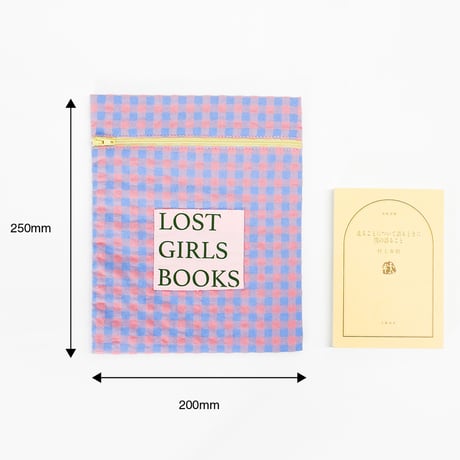 ブックポーチ / NINE STORIES BOOKPOUCH CHECK PK×BL