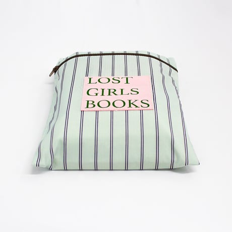 ブックポーチ / NINE STORIES BOOKPOUCH STRIPE GR×BK