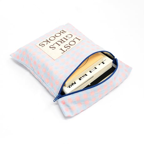 ブックポーチ / NINE STORIES BOOKPOUCH CHECK  LP×LB