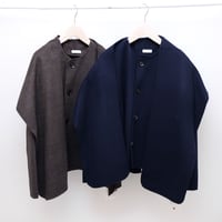 【near.nippon ニアニッポン】NO.831-26L　ストール付ショートコート