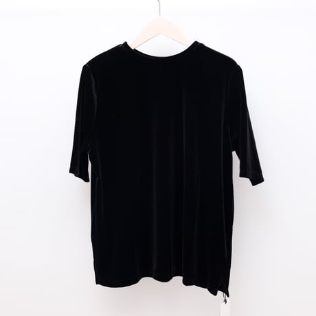 【HER.】ベロアハーフスリーブＴシャツ<7063602>