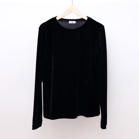 【nue by near.nippon ヌエ】Nue_16 Noir ( Velour Tee ) ノイアー （ ベロア Tシャツ ）  のコピー
