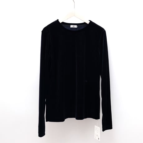 【nue by near.nippon ヌエ】Nue_16 Noir ( Velour Tee ) ノイアー （ ベロア Tシャツ ）  のコピー