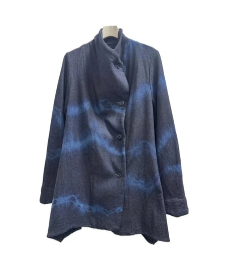 【美品】IROFUSI イロフシ 綿テンセル カーディガン ブルーグレー 日本製 CATEGORY 藍色 | I R O F U S I online shop