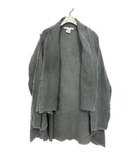 断切墨染ウール四角カーディガン