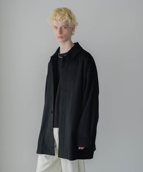 LUXURY MATERIAL Super180's BISHU WOOL COCOON COAT