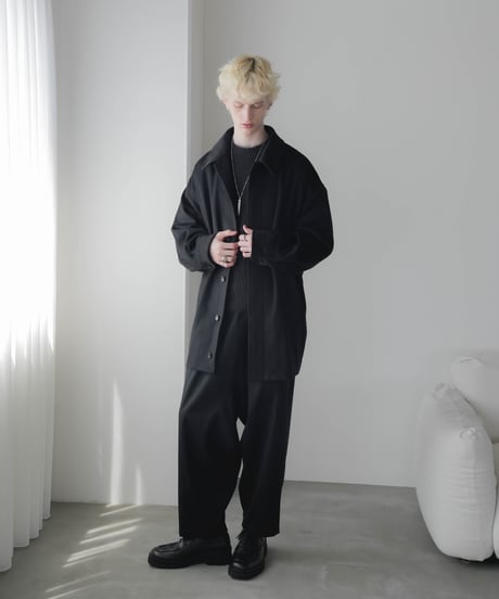 FOLIE Super180's WOOL COCOON COAT