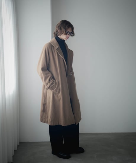 Super140's Jackal SHRINK WOOL TIELOCKEN COAT