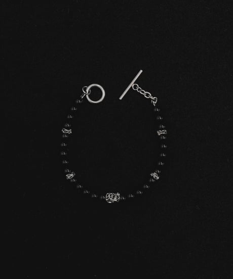 SILVER × STONE BEADS BRACELET