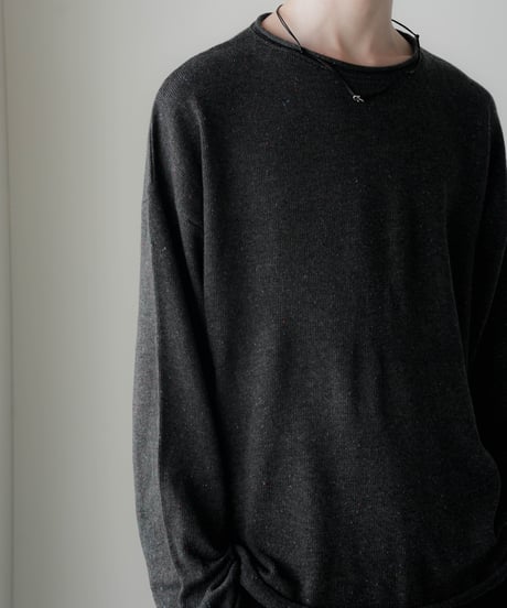 COLOR NEP YARN WOOL ROLL KNIT