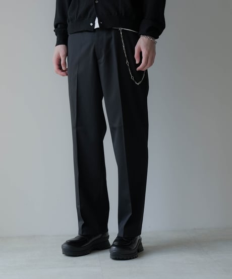 LUXURY MATERIAL BISHU WOOL TROUSERS