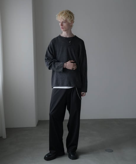 COLOR NEP YARN WOOL ROLL KNIT