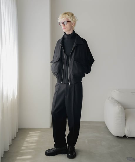 HERRINGBONE TWEED BLOUSON