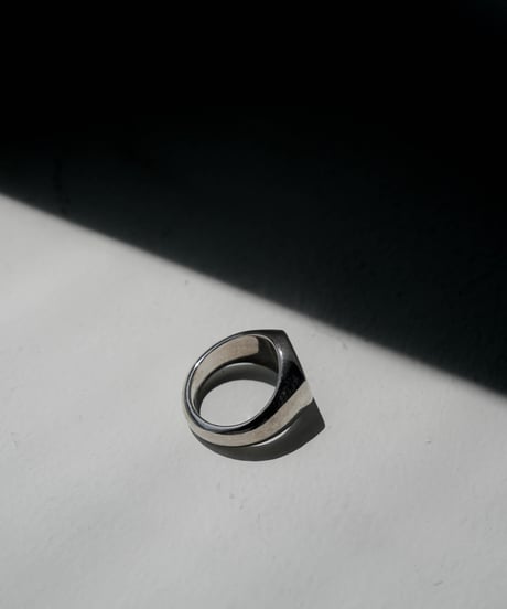 FOLIE ALL SILVER RING "SIGNET"